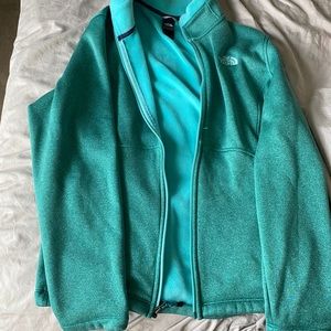 North Face zip up sweater jacket 2XL